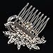 Remedios Vintage Crystal Bridal Hair Comb Wedding Hair Accessory, Light Gold