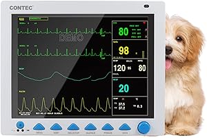 CONTEC Medical Systems Veterinary PET Vet Patient Monitor Multiparameter ICU Machine Big Screen (with ETCO2)