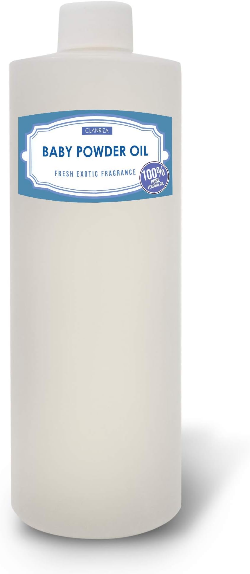 CLANRIZA Baby Powder Essential Oil [RELAXING SCENT] - Plastic Bottle Organic Pure Therapeutic French for Diffuser, Aromatherapy, Headache, Pain, Sleep-Perfect For Candles & Massage (1 oz)