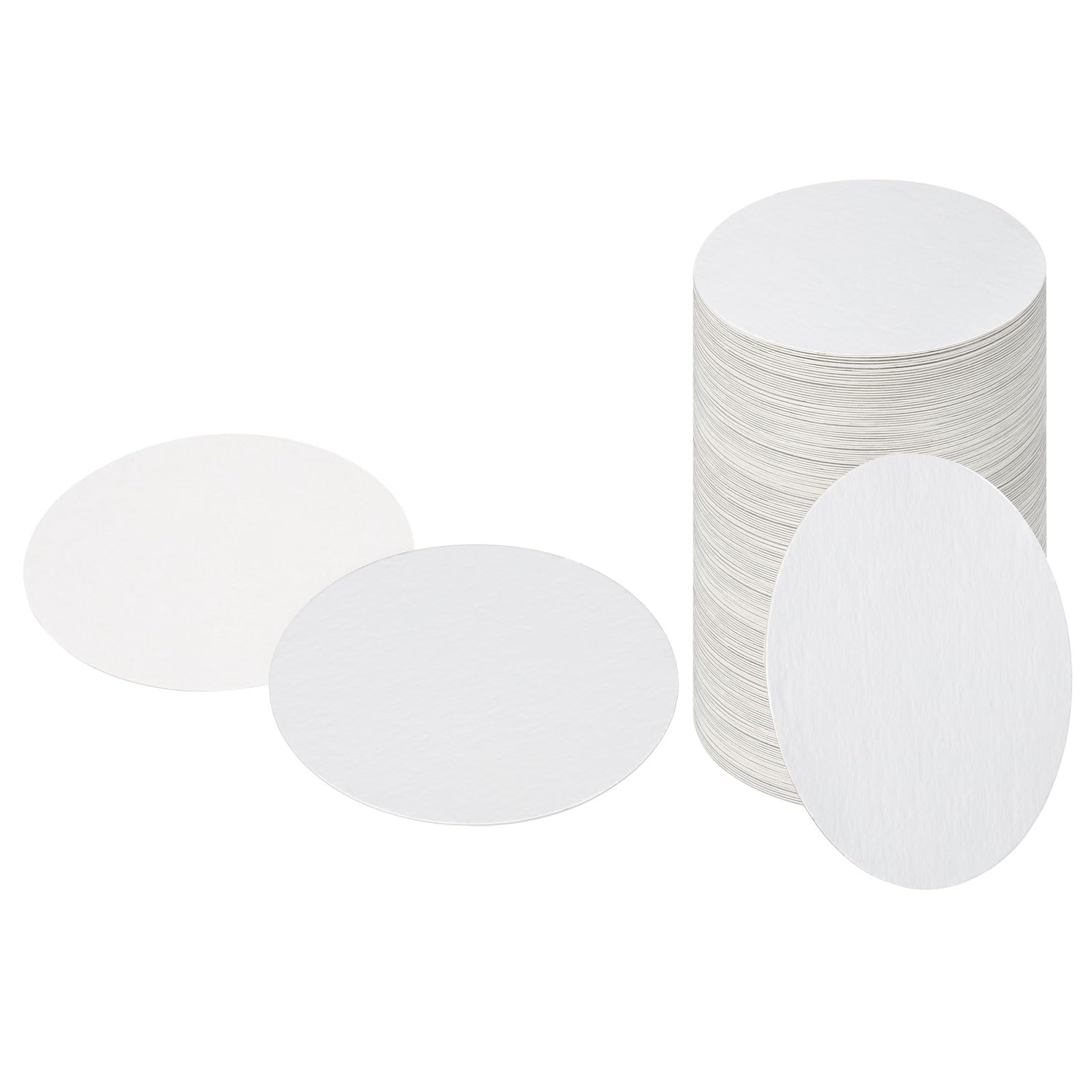 Photo 1 of PATIKIL 110mm/4.33" Aluminum Foil Cap Liner, 200 Pack Resistant Tamper Induction Heat Sealer Sealing Liners for PE/HDPE Plastic Bottle Jar Lid