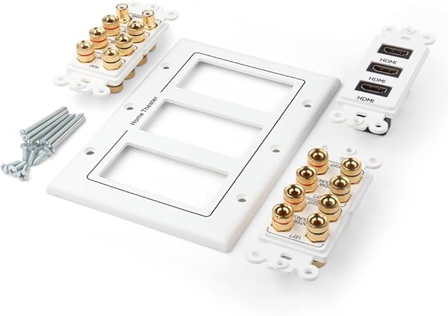 Tnp Toma De Pared Para Altavoz De Cine En Casa Panel De