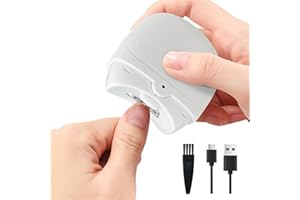 LIDATB Electric Baby Nail Clipper, Automatic Nail Trimmer with Nail Clip Storage LED Light 2-Speed Rechargeable Safety Fingernail Cutter for Seniors, Adults, Children/Kids, Elders, Women/Men-White