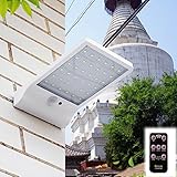 IDEALUX 48 LED Motion Sensor Barn Light - Solar Powered, Wireless, Waterproof, Exterior Security Wall Light for House