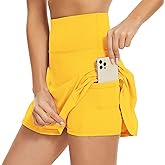 American Trends High Waist Pleated Tennis Skirt with Pockets Skorts Skirts for Women