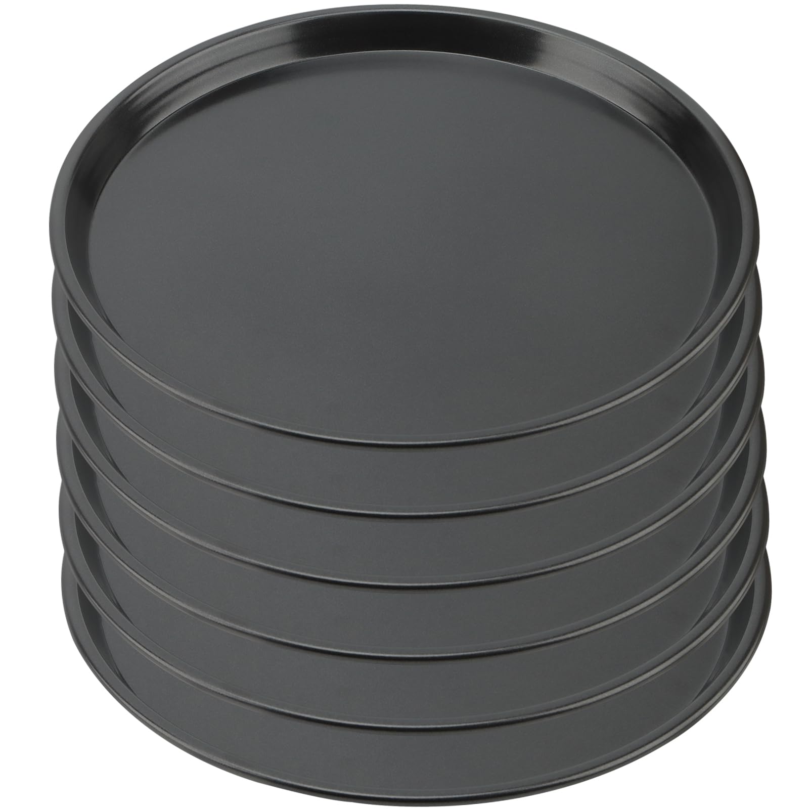 ZEONHEI 6 Pack 10 Inch Non Stick Pizza Tray, Round Pizza Baking Pan for Oven