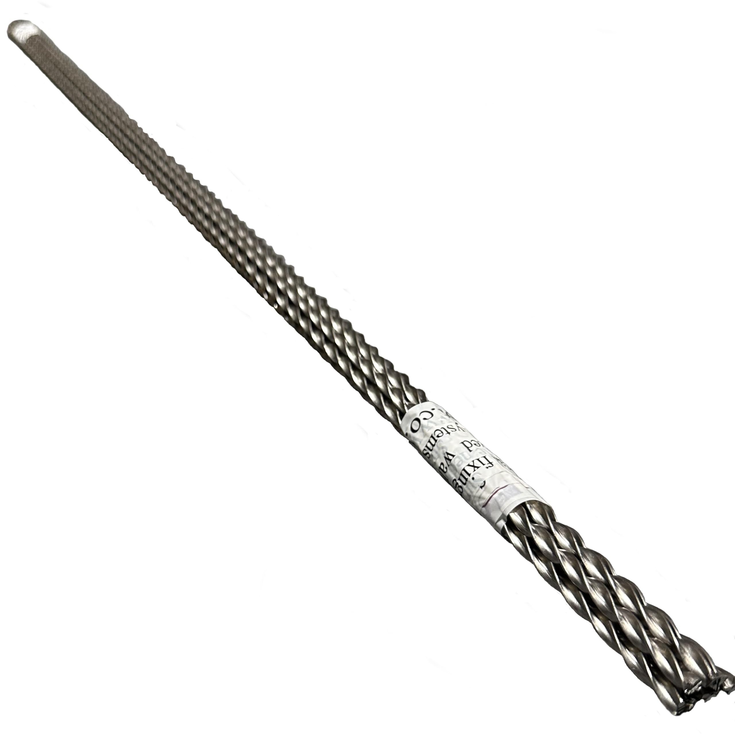 Wallfast Stainless Steel Helical Reinforcement Bars - 10 x 6mm x 1 Metre - Crack Stitching Bars for Repairing Walls