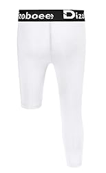 Dizoboee Youth Boys Compression Pants One Leg 3/4