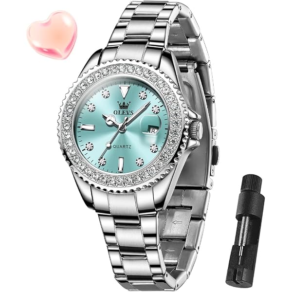 Amazon.com: OLEVS Watches for Women Luxury Elegant Stainless  display picture 1