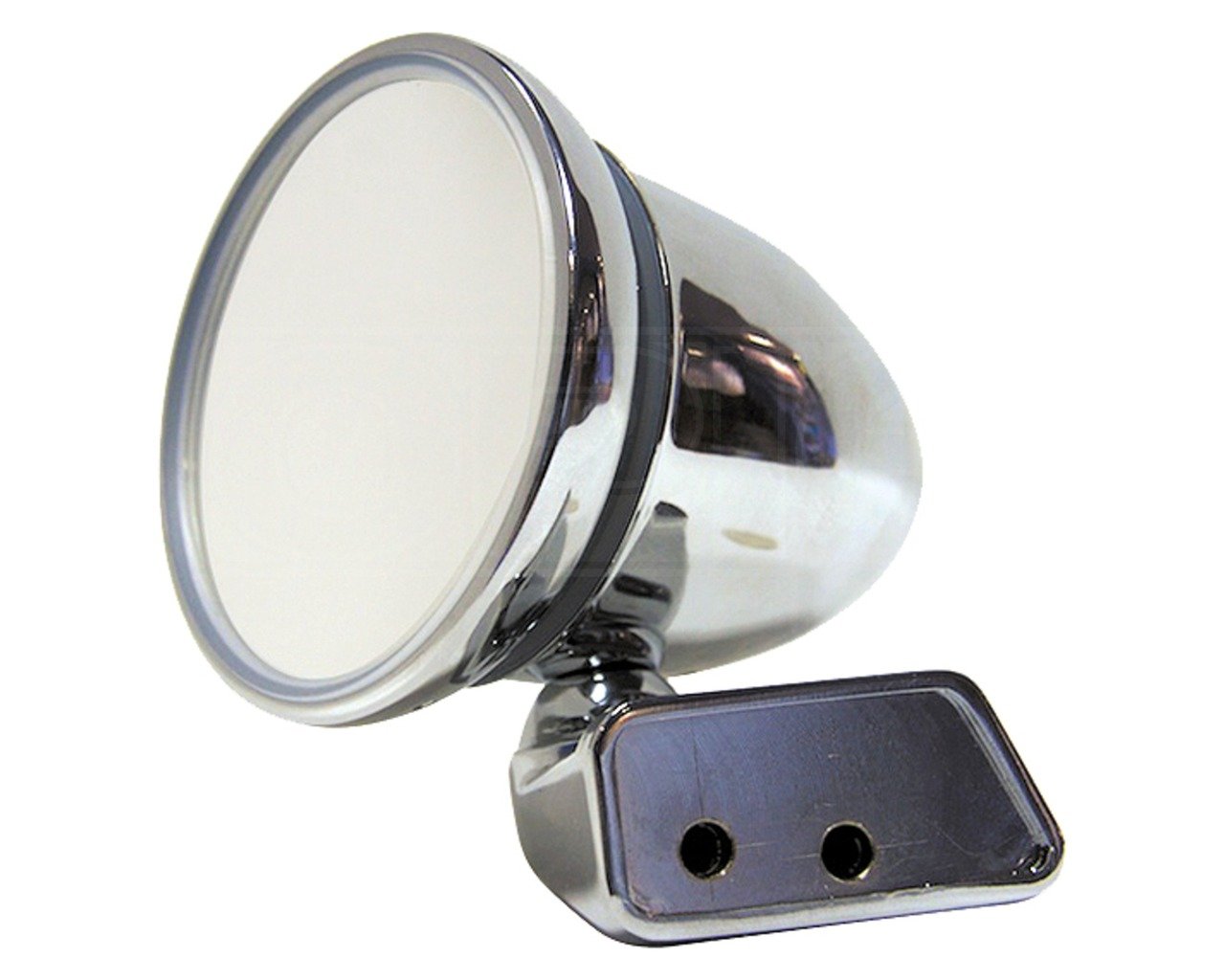 Mountney CMFM-L Chrome Bullet Left Hand Mirror with Mini Door Mounting Flat Glass