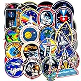FXBUY 45 PCS Mixed Different Universe NASA Space Shuttle Stickers Spaceship Science Creative for Kids Laptop Skateboard Toy Stickers (Spaceship)