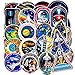 FXBUY 45 PCS Mixed Different Universe NASA Space Shuttle Stickers Spaceship Science Creative for Kids Laptop Skateboard Toy Stickers (Spaceship)