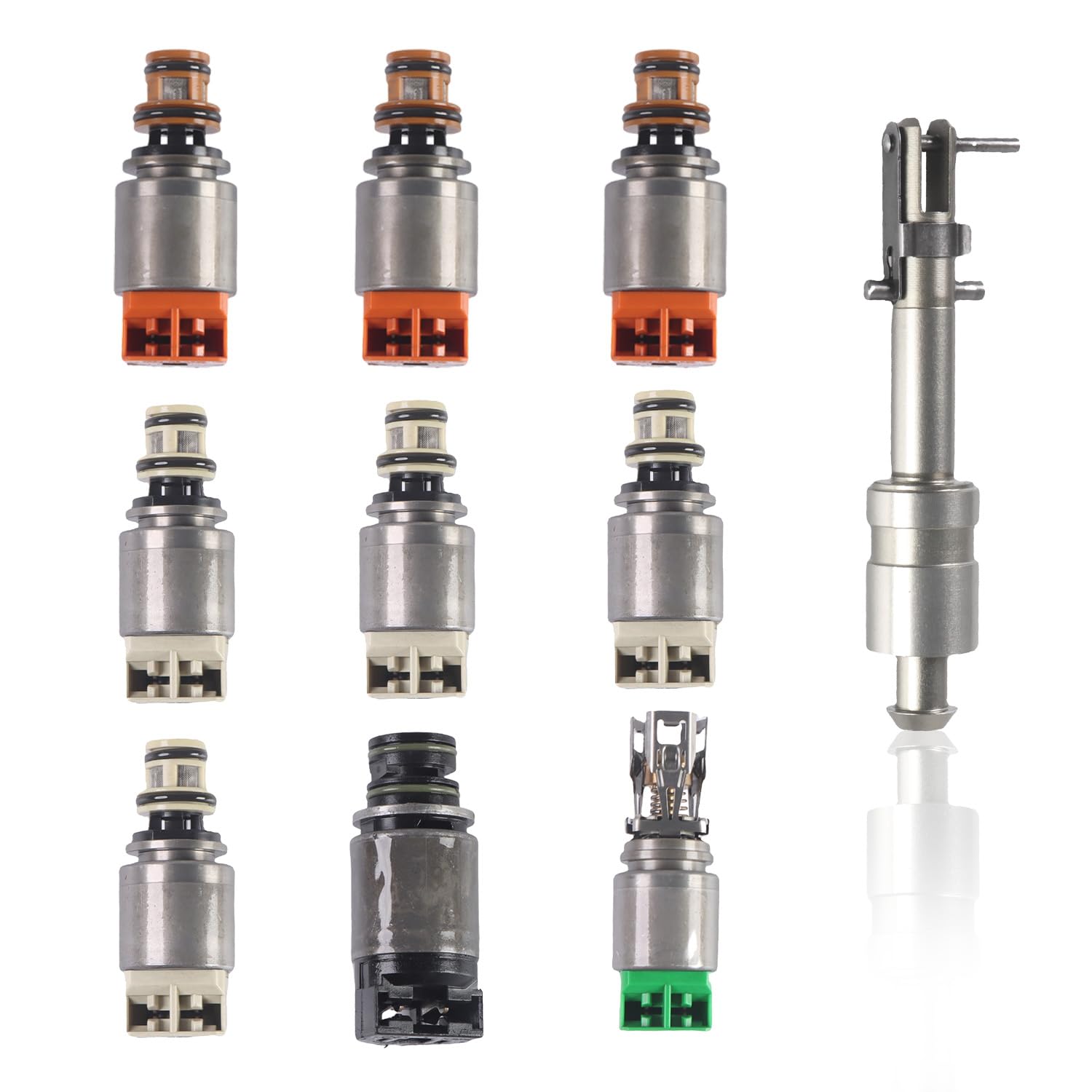 Photo 1 of COPACHI 8HP45 8HP70 8HP90 10pcs Transmission Solenoid Valve Kit 1087298388 Compatible with BMW Mechatronics 8speed Refurbished Parts Replace#1087 298 388