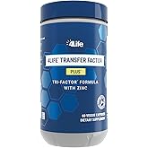 4Life Transfer Factor Plus - Support with Zinc, Super Mushroom Blend (Maitake, Shiitake, Agaricus), and Colostrum & Egg Yolk Extracts - 60 Capsules