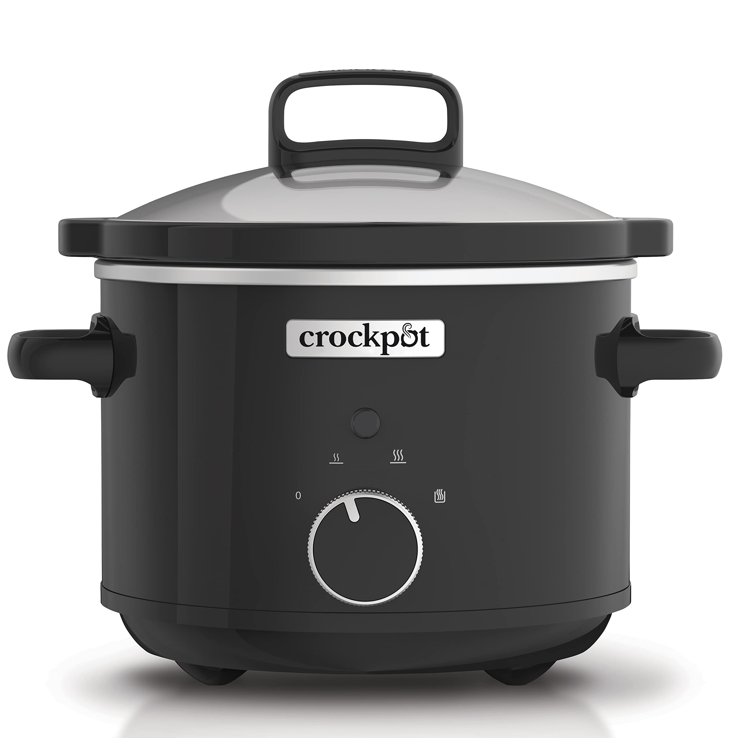 Crock-Pot Slow Cooker | Removable Easy-Clean Ceramic Bowl | 2.4 L (1-2 People | Energy Efficient | Black [CSC046]