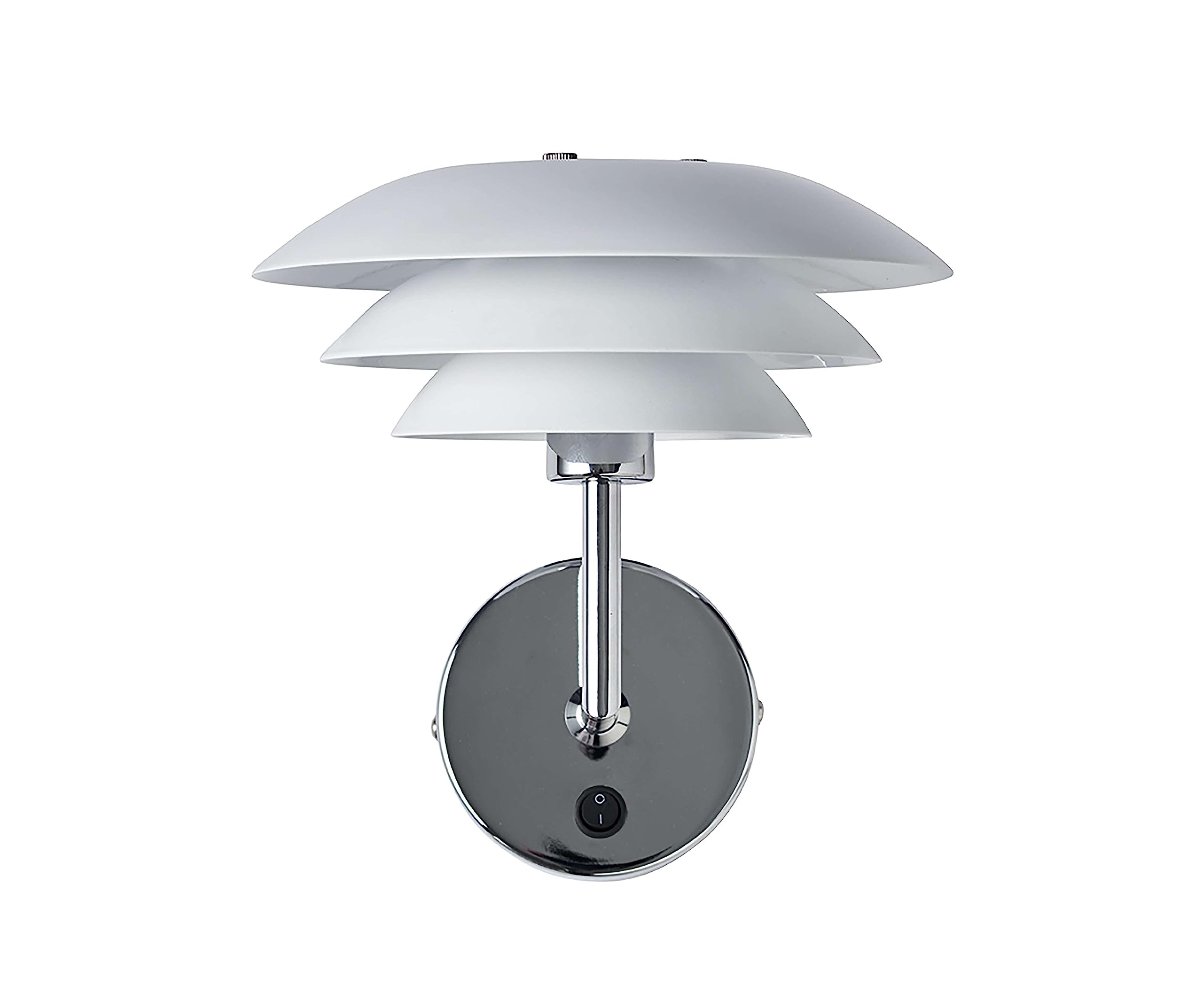 Dyberg Larsen - Matt White - DL20 - Wall Lamp - Made of Matt White Metal - Matt White - for Indoor use - G9/33W - Danish Design - Modern - Light