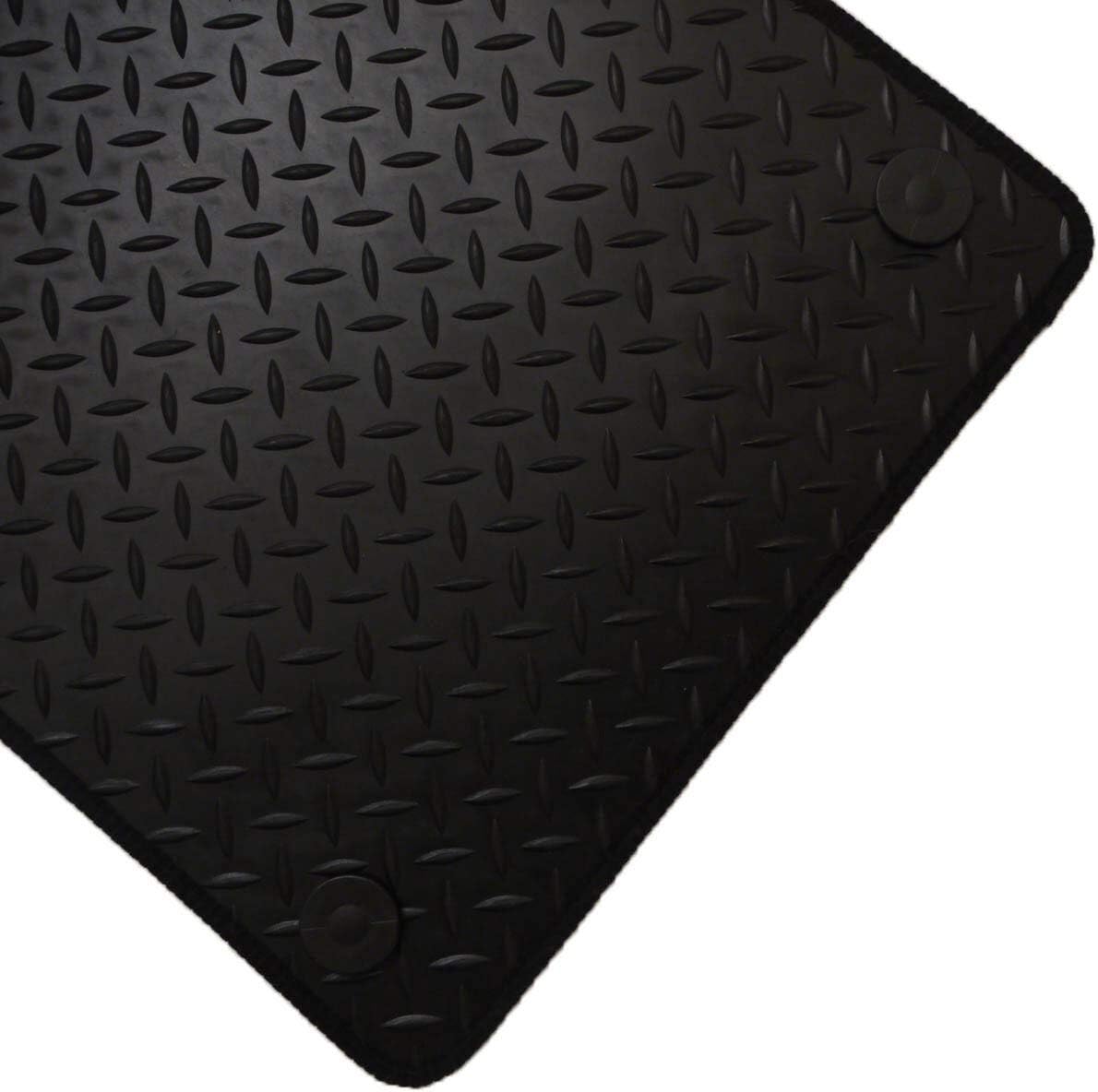 Tailored 3mm Black Rubber 2 Piece Van Floor Mats Amazon.co.uk Car & Motorbike