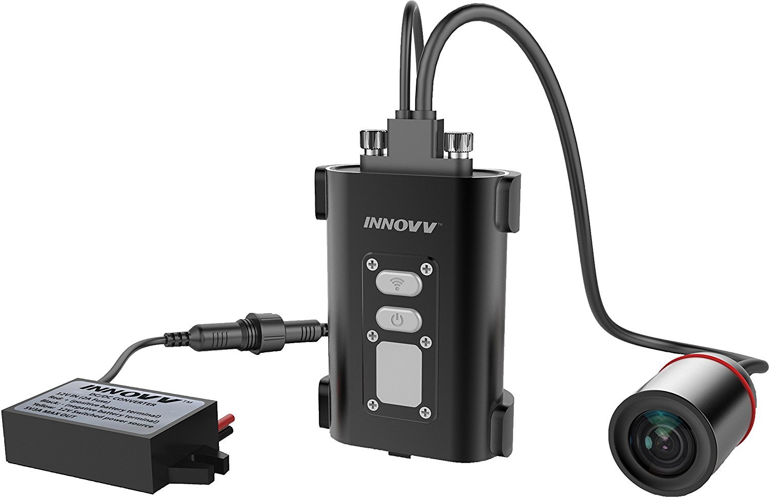 INNOVV C5 Black Camera with 1.8 Meter Cable (Capacitor Version)