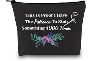 GJTIM Cross Stitch Gift Cross Stitch Project Bag This Is Proof I Stab Something 4000 Times Sewing Project Bag