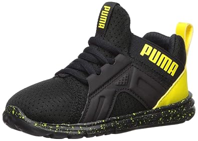 puma black and yellow shoes