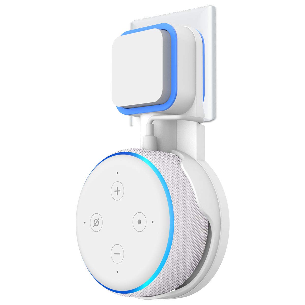 Soporte para Dot 3ra generación baño y Dormitorio Negro Cable