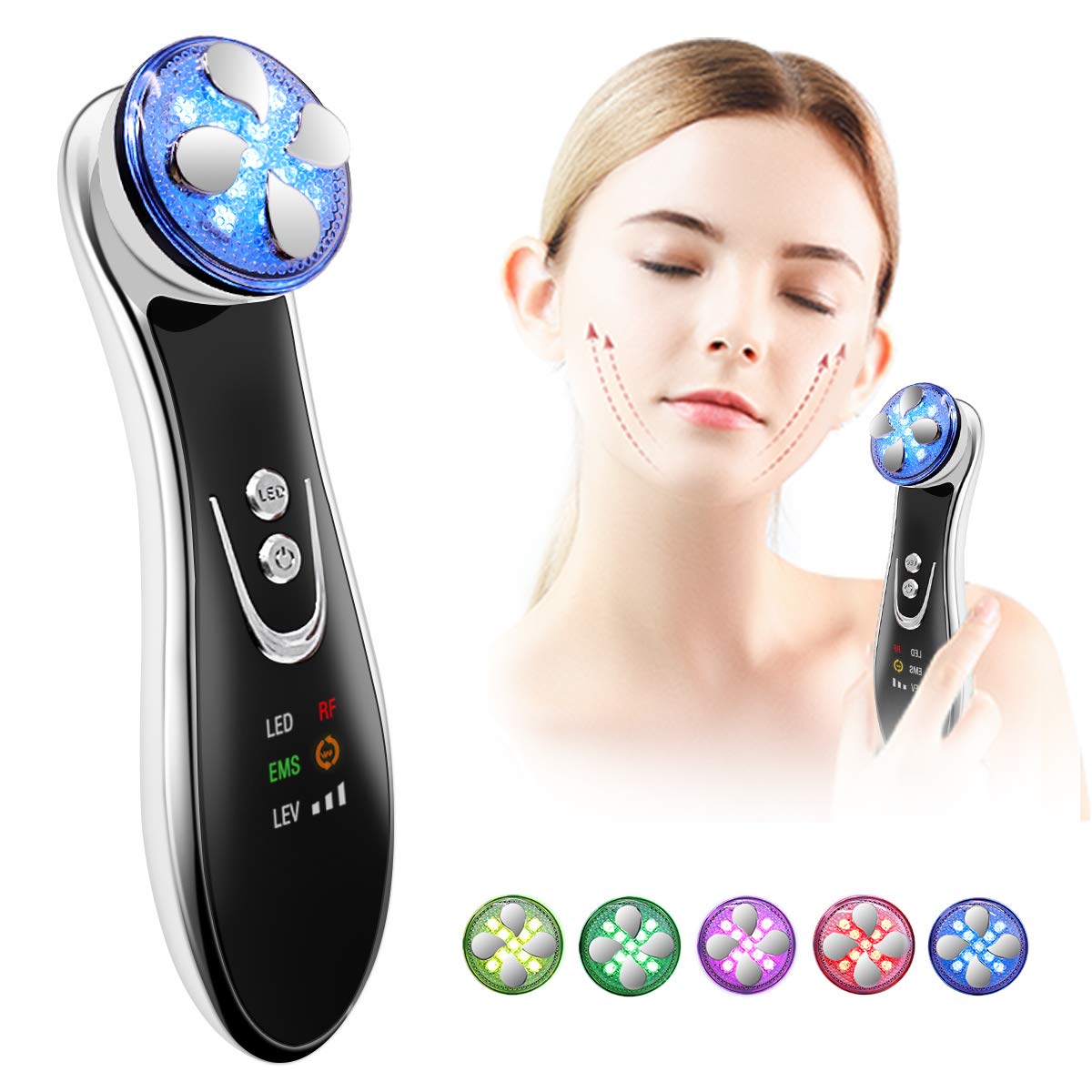 Facial Device 4 in 1 Color Face Beauty Machine: Beauty