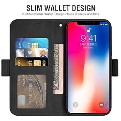 Compatible with iPhone Xs X 10 10s Wallet Case and