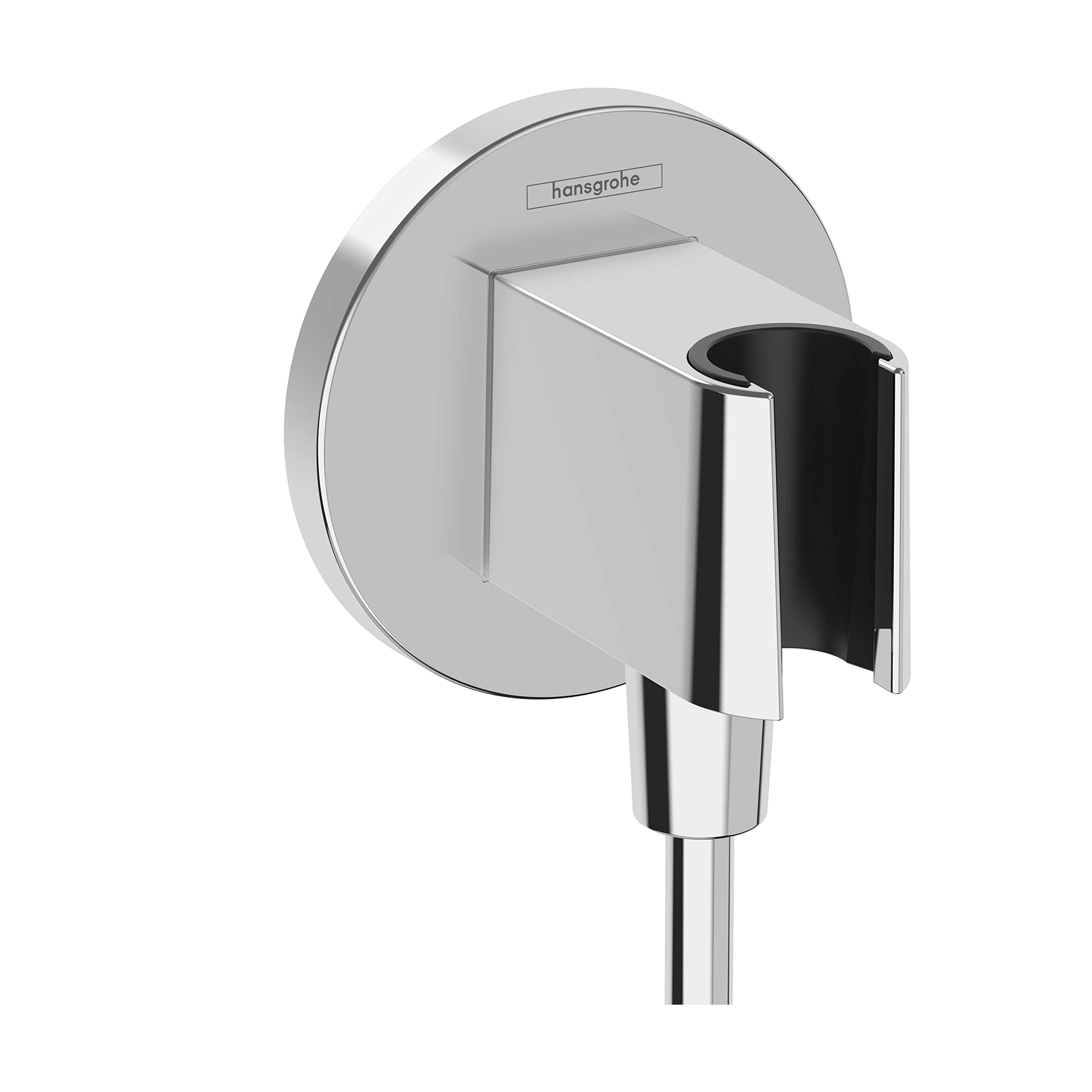 Photo 1 of hansgrohe Handheld Shower Wall Outlet 1/2-inch Thread Connection in Chrome, 26888001