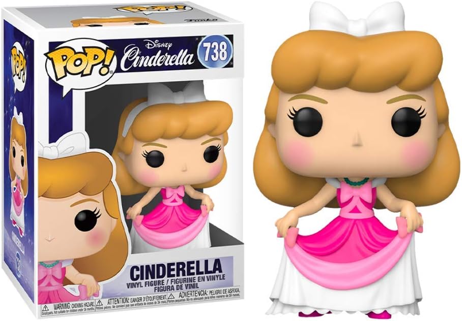 Funko Disney Princess Cinderella Diamond Glitter Special Edition Pop! 738, Pink Glitter