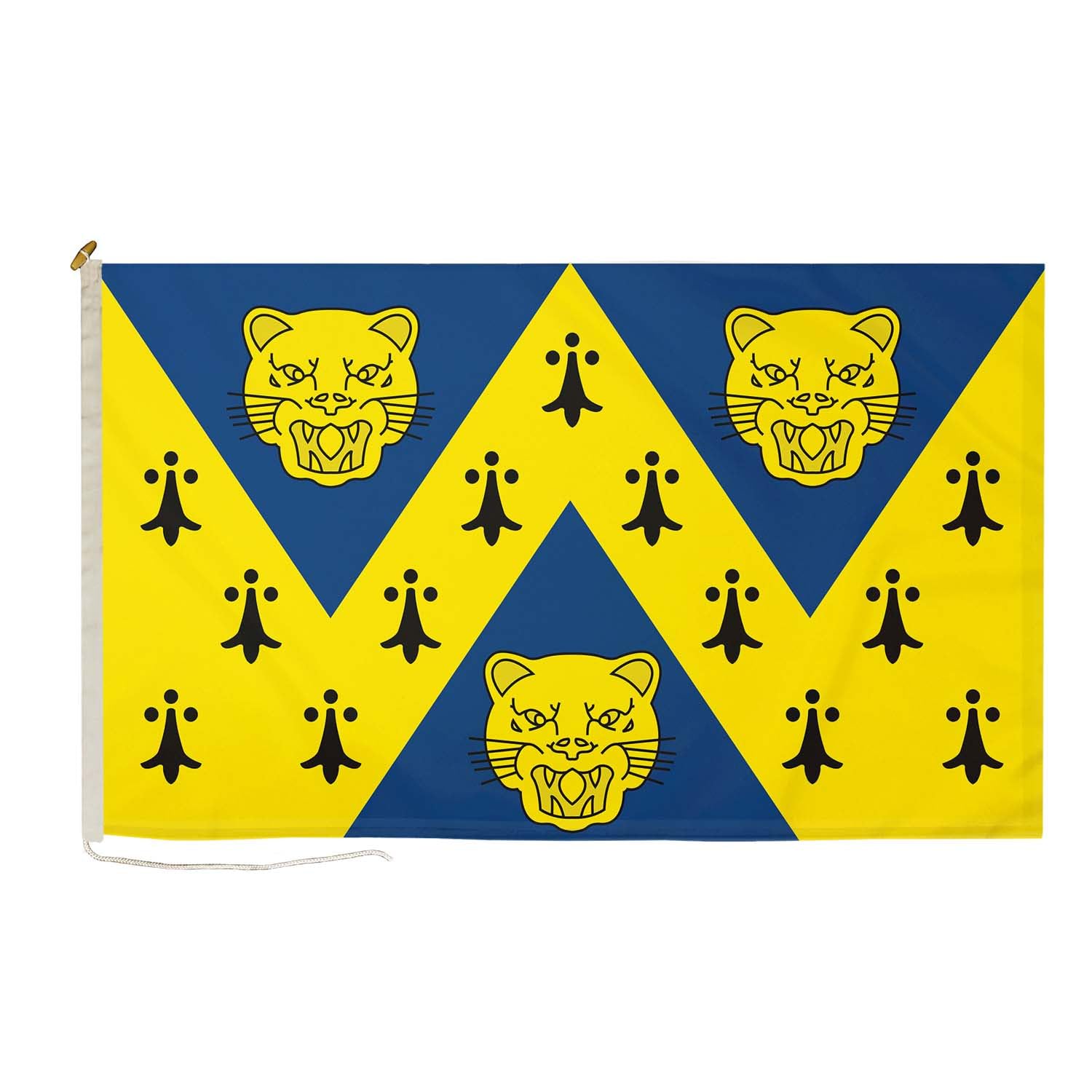 DuraFlag Shropshire New 5ft x 3ft with Rope and Toggled - Premium Quality 5x3 County Flags