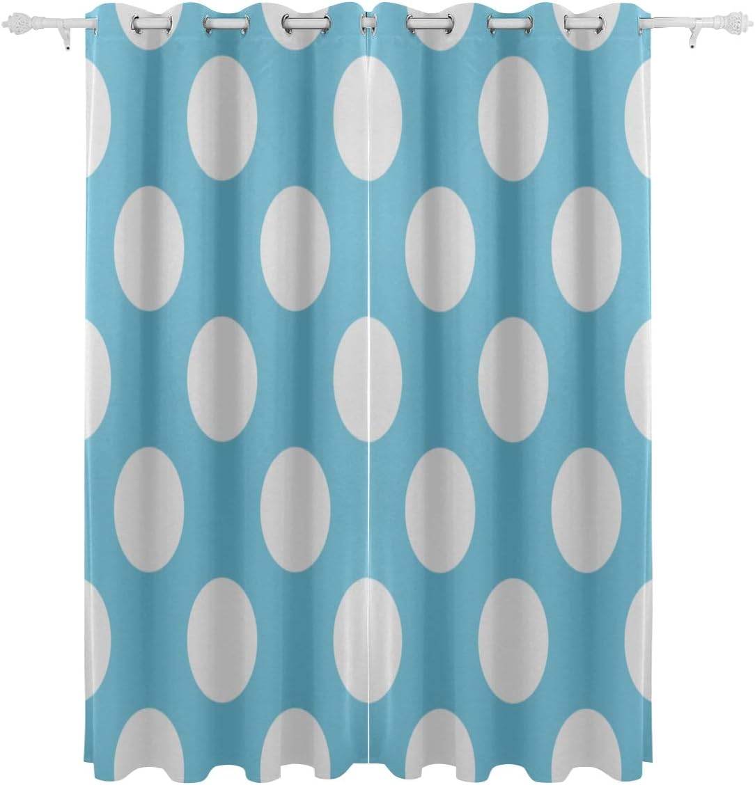 Amazon Com Yswpna Colorful Curtain Blackout 2 Panels Many Blue