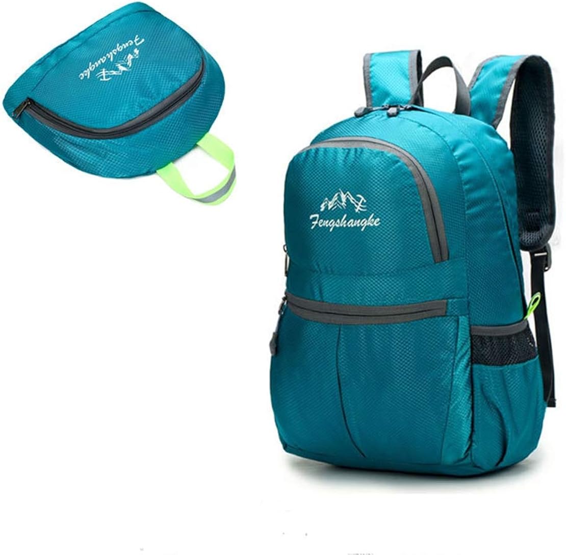 WJH Outdoor Backpack, Folding Backpack Outdoor Hiking Bag Waterproof
