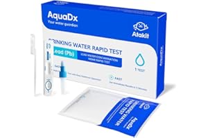 ATAKIT AquaDx Lead in Drinking Water Test Kit,Water Test Kit Testing for Lead in City Water Or Well Water – Water Lead Test Kit Detection to 5 ppb – 5 Minute Test