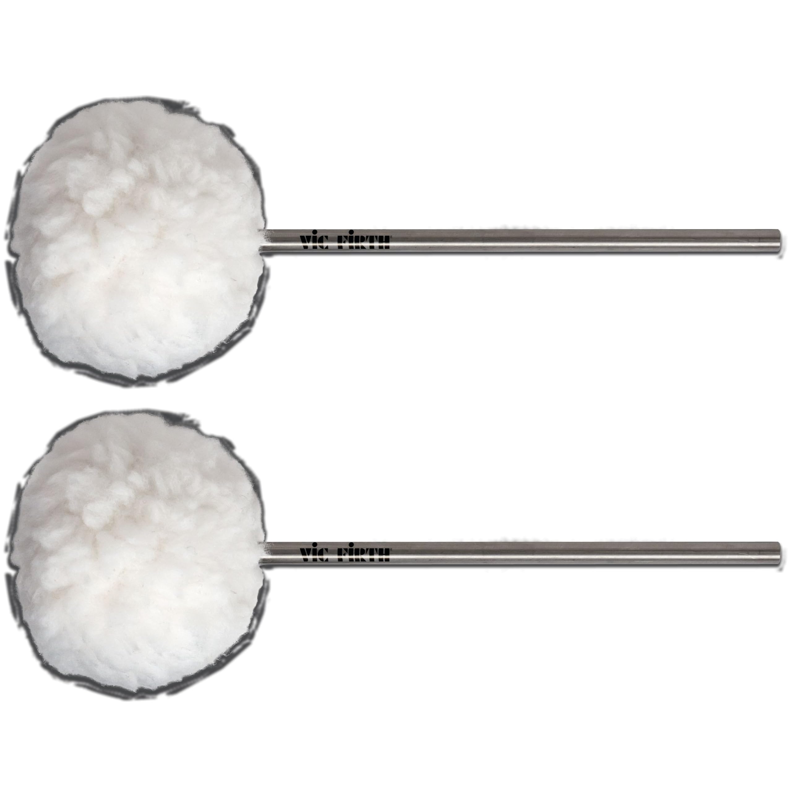 Photo 1 of Vic Firth VICKICK BASS DRUM BEATER-- Medium Felt Core Covered with Fleece, Oval Head