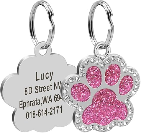 custom bling dog tags