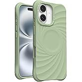 ORNARTO Vortuxe for iPhone 16 Case 6.1" | 2X MIL-STD Drop Protection | Compatible with MagSafe | Sleek Aesthetic Liquid Silicone Phone Cover - Matcha