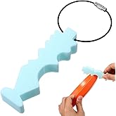 HekouJiub Disc Golf Repair Tool, Blue Disc Golf Accessories for Men, Portable Repair Tools for Discs with Key Ring, Used for Scratch Stain Repairs and Polishing