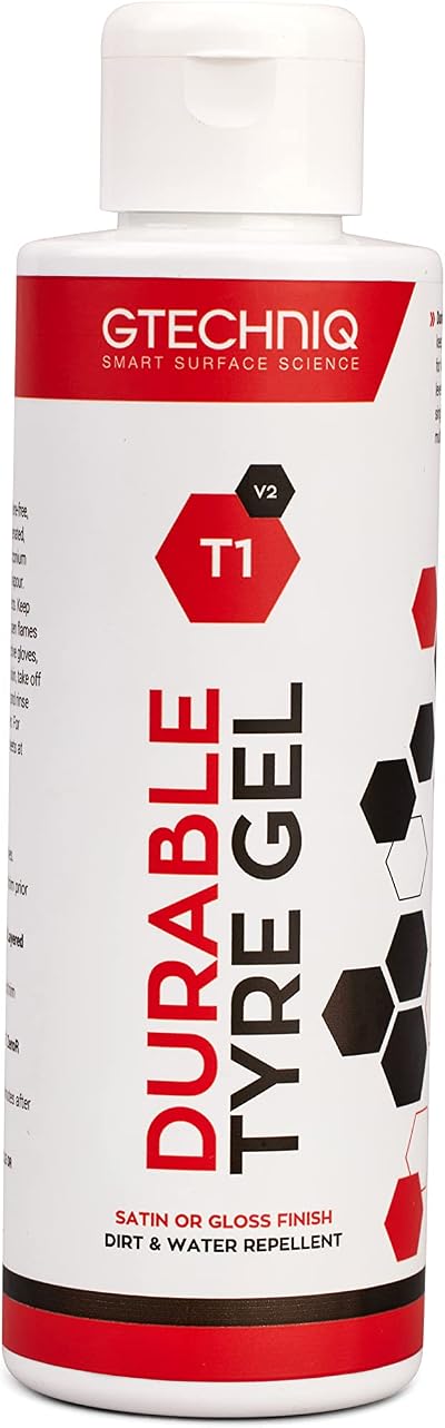 Gtechniq T1 Durable Tyre Gel 250ml Tyre Shine Water Repellent Anti-Sling