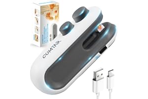 COMTAR Mini Bag Sealer, Upgraded 2 in 1 Heat Sealer&Cutter, Rechargeable USB C Bag Sealer Heat Seal Machine with Magnet, Portable Resealer Machine Sealer for Plastic Bags (1-2 Mini Bag Sealer)
