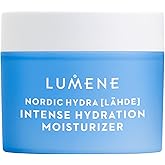 Lumene Nordic Hydra [LÄHDE] Intense Hydration Moisturizer | With Triple Hyaluronic Acid to Hydrate Dry Skin | Lightweight and Non-Greasy | Plumping Face Cream for All Skin Types | Vegan | 50 ml