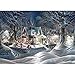 Usstore  5D Diamond Painting Full Drill,Ice and Snow Diamond Picture Handwork DIY Diamond Painting Cross Stitch Pictures Arts Craft for Home Decor Bedroom Living Decor Gift (C)