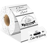 Hcode 2.25" X 1.25” Clear Direct Thermal Labels Transparent Barcode Address Labels 1000Pcs/Roll Compatible with Rollo & Zebra Desktop Printers