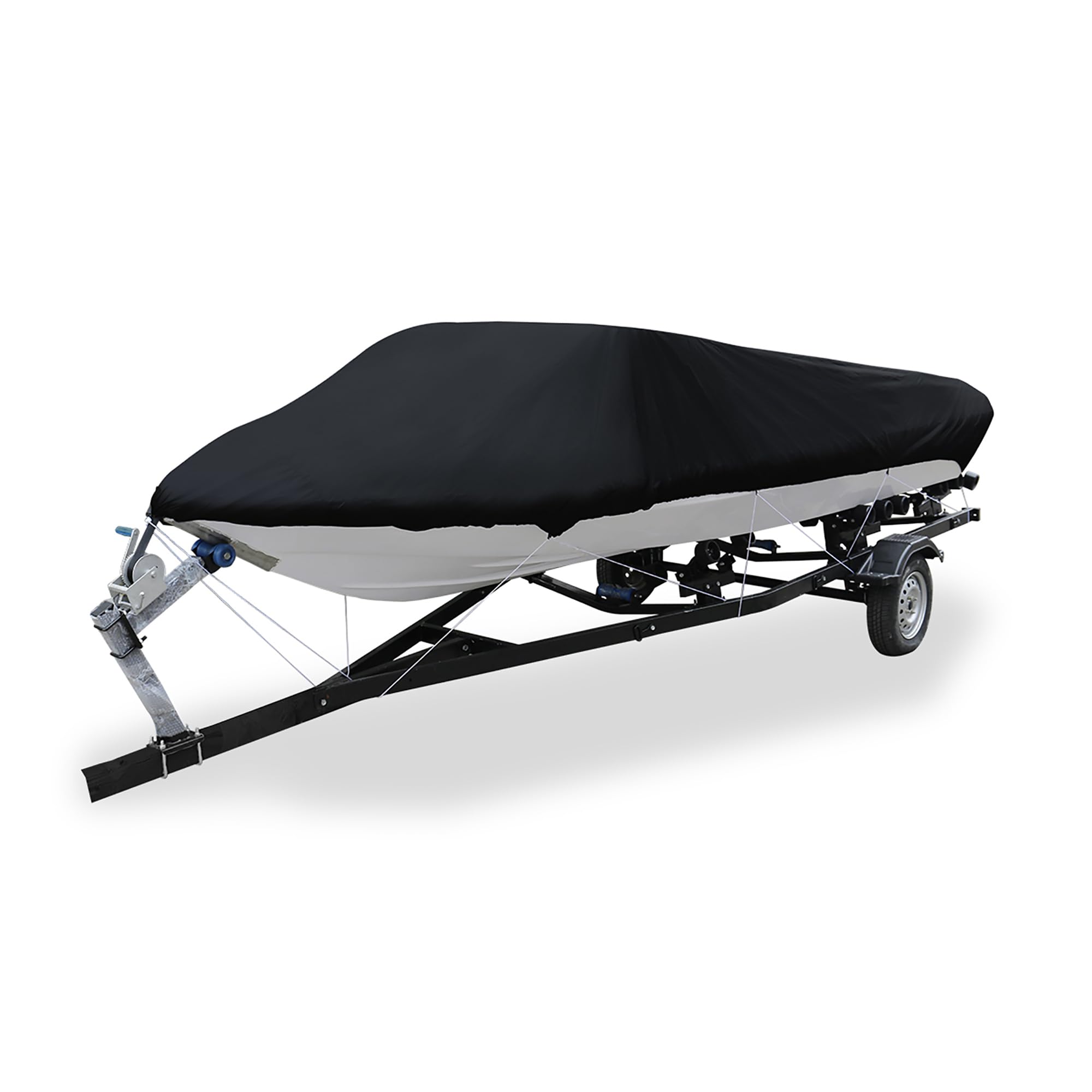 Hihaha Trailerable Boat Cover Ski Speedboat V-shape Covers 17-19ft / 1Pcs