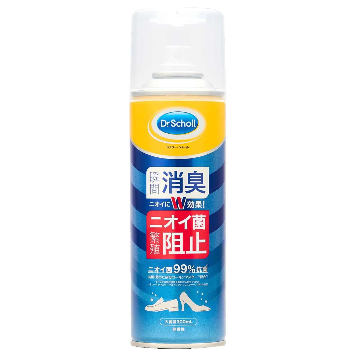 Dr.Scholl 靴専用 【消臭・抗菌靴スプレー】瞬間消臭×抗菌・防カビ 48時間消臭効果持続日本製 無香性 大型サイズ300mL商品画像