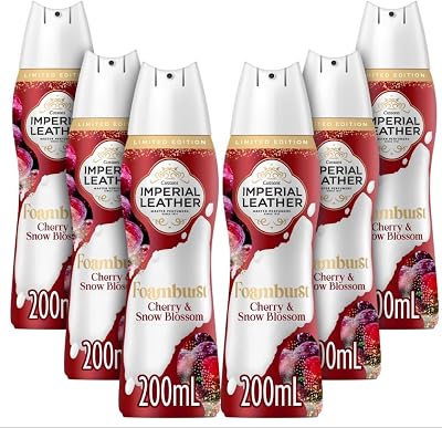 Imperial Leather Cherry and Snow Blossom Foamburst Gel to Foam Shower 6x200ml