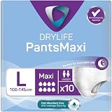 Drylife Pants Maxi Disposable Pull-Up Unisex Incontinence Large 1 Pack