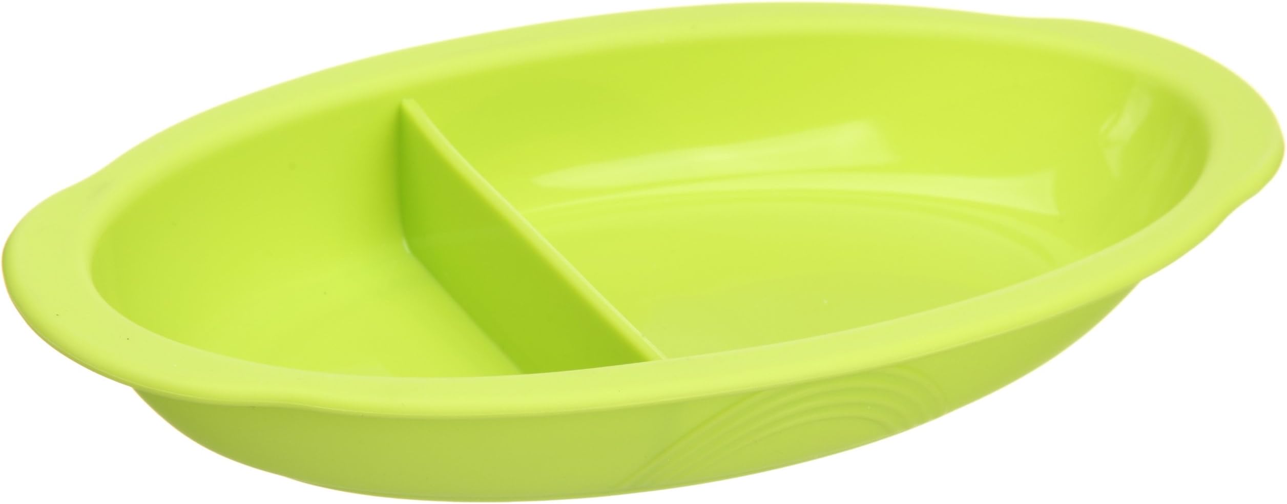 Lexnfant Silicone Baby Oval Plate (green)