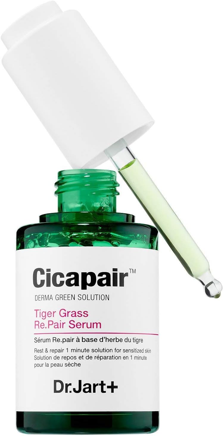 Dr. Jart+ Cicapair Tiger Grass Serum - Face Serum Skin Care for Sensitive Skin, Facial Treatment for Irritated Skin, Reduce Redness, Irritation