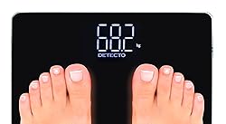 DETECTO Digital Bathroom Scale, Hidden Display When