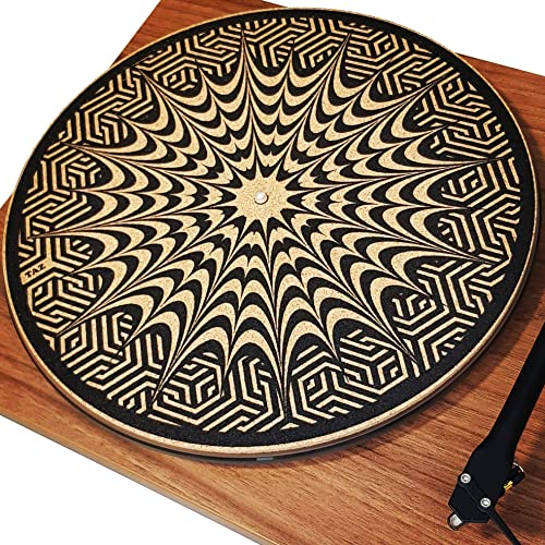 TazStudio Premium slipmat Cork Turntable Mat [4mm Thick] for Better