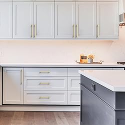 Amerdeco 10 Pack Brushed Gold Cabinet Pulls 10